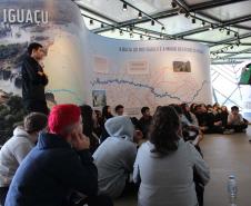 Foto de ação educativa sobre a água