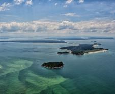 Foto aérea da Ilha do Mel