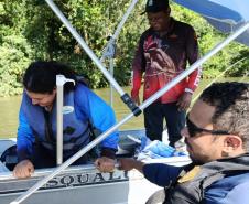 Foto de operação de fiscalização do IAT