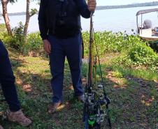 Foto de operação de fiscalização da Piracema do IAT