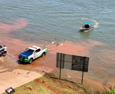 Foto de operação de fiscalização da Piracema do IAT