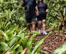 Foto de visitantes no Parque Estadual Rio da Onça