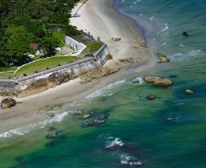 Foto aérea da Ilha do Mel