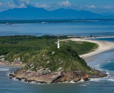 Foto aérea da Ilha do Mel