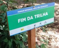 Foto de placa de sinalização do IAT