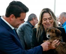 Foto de solenidade com autoridades