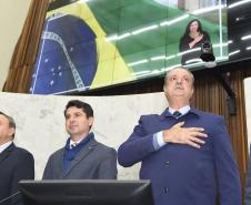 Foto de homenagem ao secretário Everton