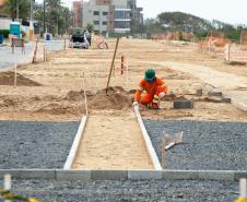 Foto de reformas de orlas no litoral paranaense