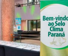 Foto do troféu Selo Clima Paraná