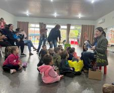 Foto de ação educativa da semana do meio ambiente