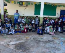 Foto de ação educativa da semana do meio ambiente