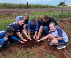 Foto de ação educativa da semana do meio ambiente