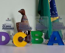 Foto do troféu Selo Clima Paraná