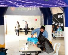 Foto de atendimentos do Vet-móvel Paraná