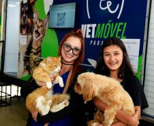 Foto de atendimentos do Vet-móvel Paraná