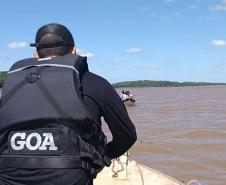 Foto de operação de fiscalização da Piracema