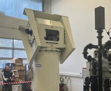 Foto de visita a emrpesa para teste de radar