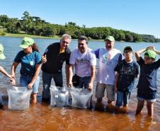 Governo promove soltura de peixes e plantio de árvores no Interior