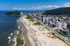 Foto aérea de praia