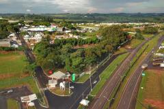 Foto aérea do espaço da Expo Umuarama