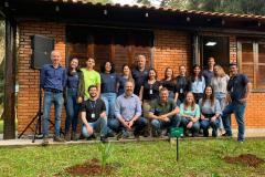 equipe posando para foto