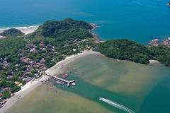 Foto aérea da Ilha do Mel