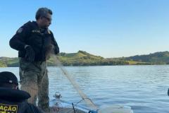 Foto de operação de fiscalização da Piracema