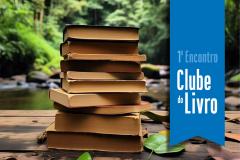 Foto de material informativo do clube do livro