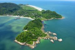 Foto aérea da Ilha do Mel
