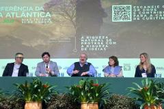 Foto de painel da Conferência da Mata Atlântica
