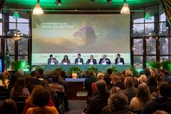 Foto de painel da Conferência da Mata Atlântica