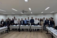 Foto de reunião de autoridades