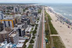 Foto aérea do litoral paranaense