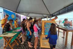 Foto do estande do IAT no verão maior