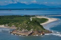Foto aérea da Ilha do Mel