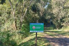 Foto de placa de sinalização do IAT