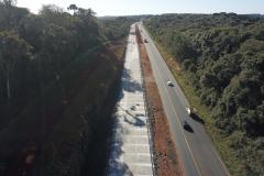 Foto de obras de duplicação de rodovia
