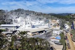 Foto aérea de pedreira