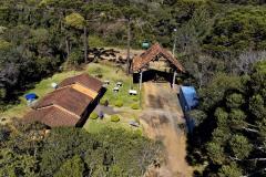 Foto aérea de parque estadual paranaense