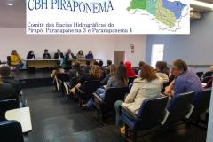 28ª reunião do CBH Piraponema (jul/2019), em que se definiram data e local para a Consulta Pública.