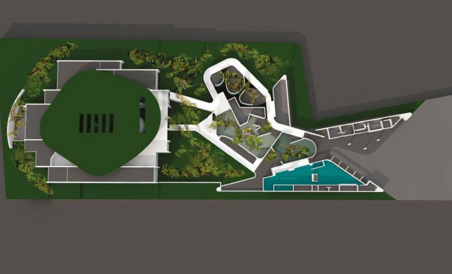 O AquaFoz será construído em uma área particular, de 23 mil metros quadrados, na entrada do Parque Nacional do Iguaçu, ao lado do Centro de Visitantes, na BR-469