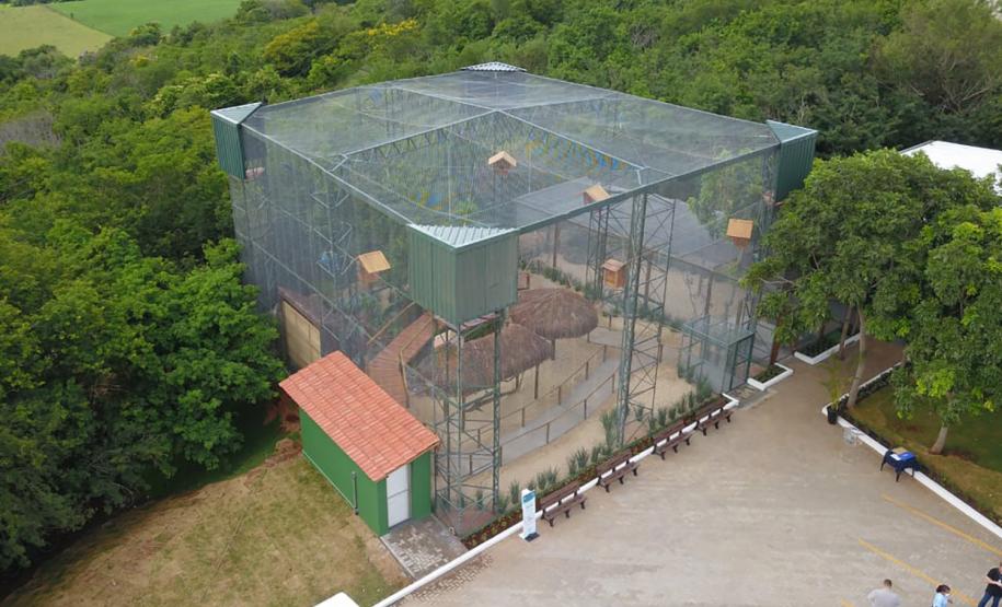 Foto aérea de espaço de conservação