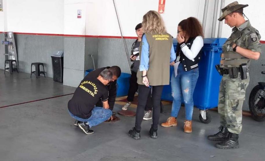 Foto de operação de fiscalização do IAT