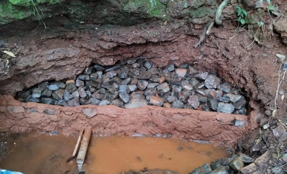 Foto de nascente protegida