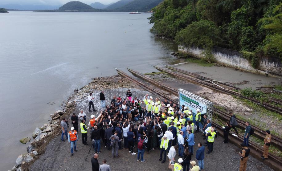 Foto aérea do evento
