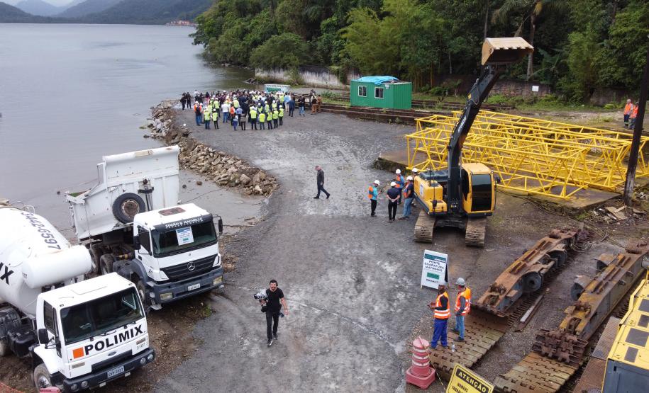 Foto aérea do evento