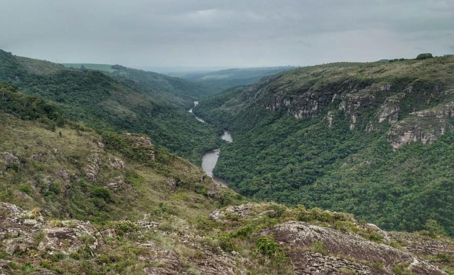 Paisagem de unidade de conservação paranaense
