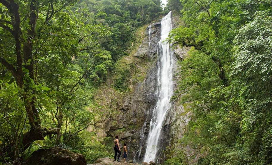 Cachoeira em unidade de conservação paranaense