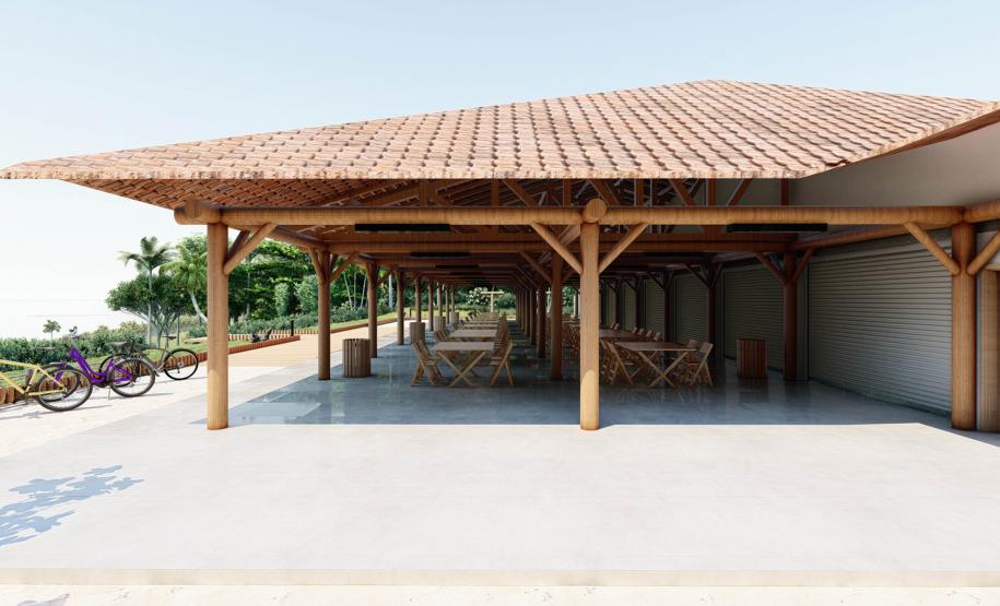 Maquete em 3D do projeto