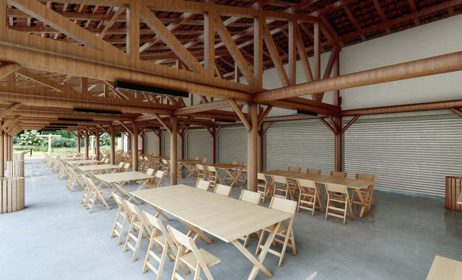 Maquete em 3D do projeto